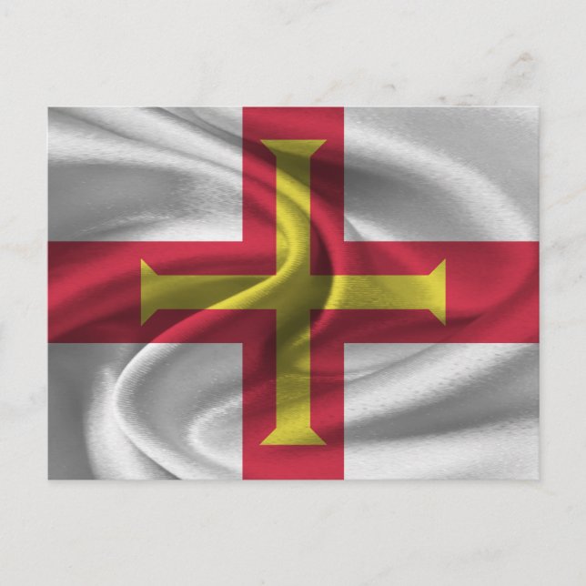 Cartão Postal Bandeira de Guernsey (Frente)