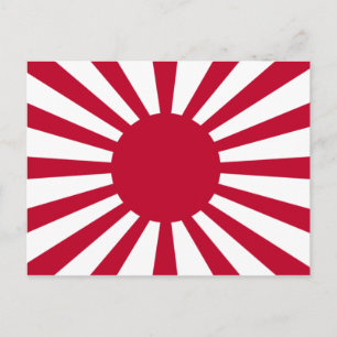 Cartão Postal Bandeira de Guerra Imperial do Japão