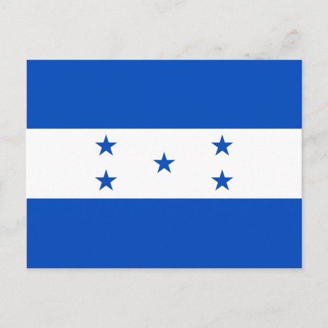 Cartão Postal Bandeira de Honduras (Frente)
