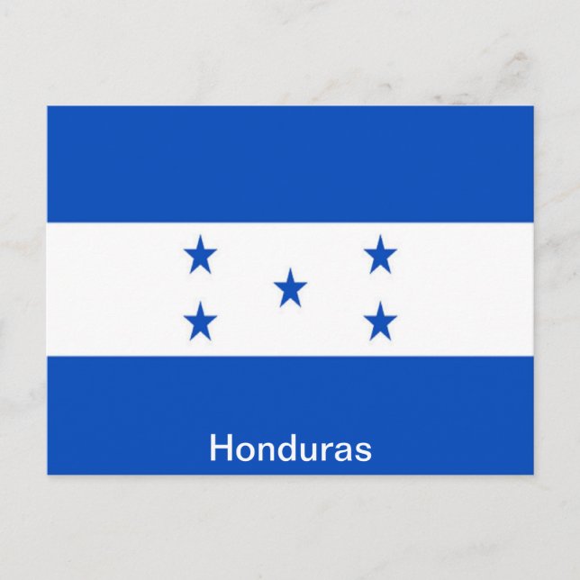Cartão Postal Bandeira de Honduras (Frente)