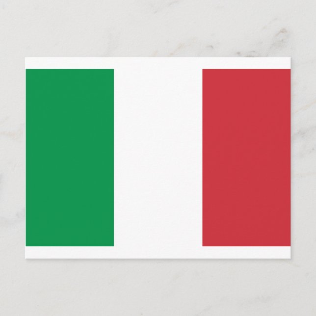 Cartão Postal Bandeira de Itália (Frente)
