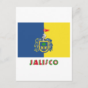 Cartão Postal Bandeira de Jalisco