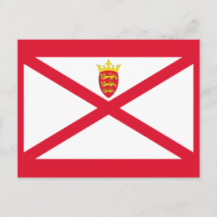 Cartão Postal Bandeira de Jersey