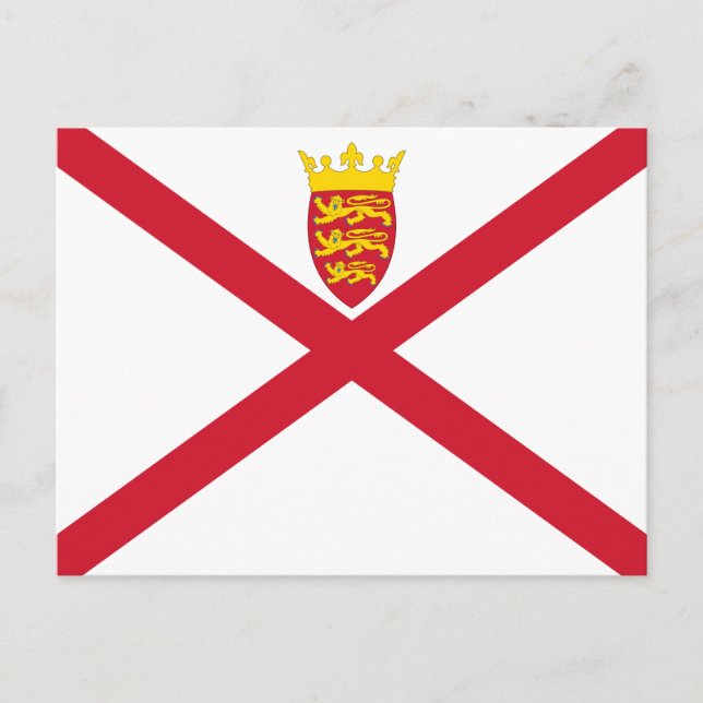 Cartão Postal Bandeira de Jersey (Frente)
