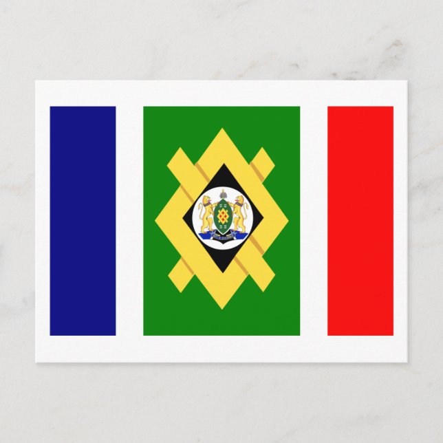 Cartão Postal Bandeira de Joanesburgo (Frente)