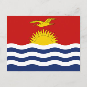 Cartão Postal Bandeira de Kiribati