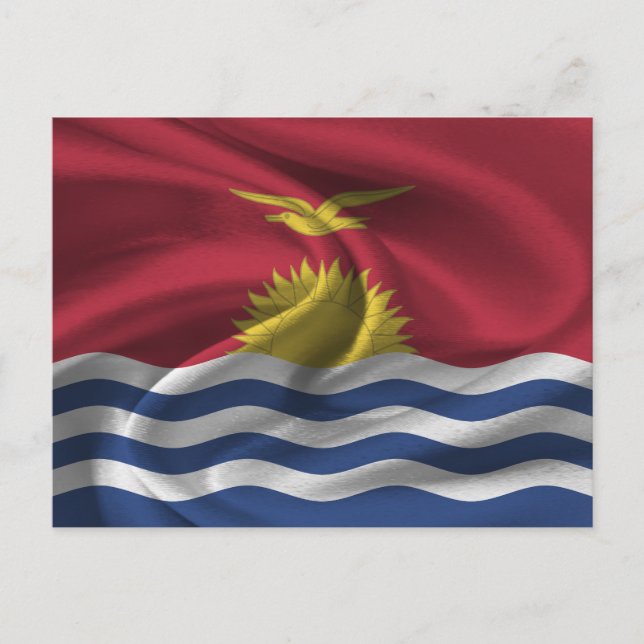 Cartão Postal Bandeira de Kiribati (Frente)