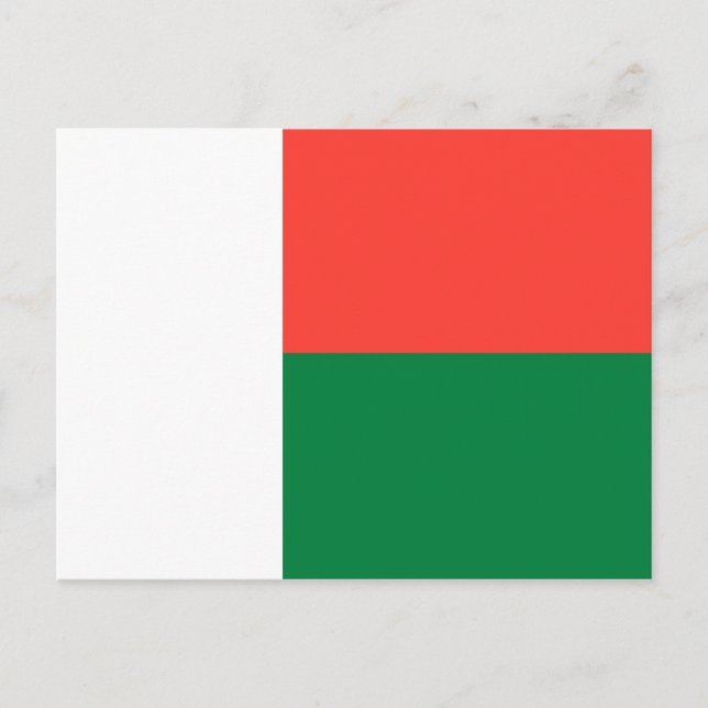 Cartão Postal Bandeira de Madagáscar (Frente)