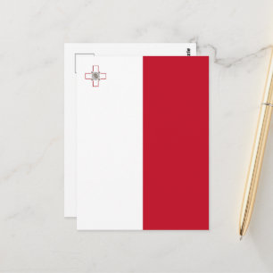 Cartão Postal Bandeira de Malta