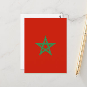 Cartão Postal Bandeira de Marrocos