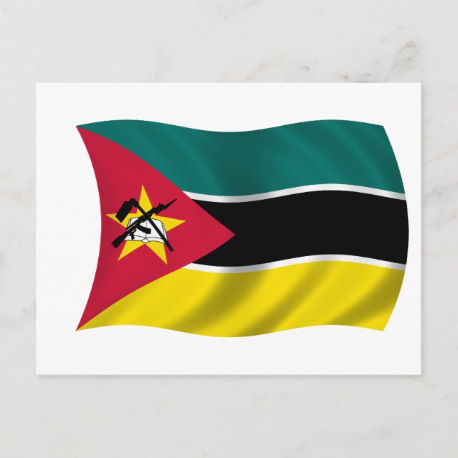 Cartão Postal Bandeira de Moçambique (Frente)