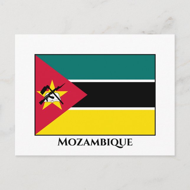 Cartão Postal Bandeira de Moçambique (Frente)
