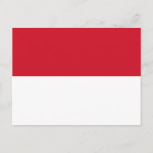 Cartão Postal Bandeira de Mônaco