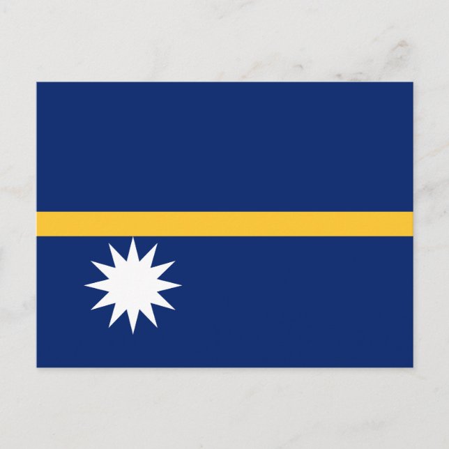 Cartão Postal Bandeira de Nauru (Frente)