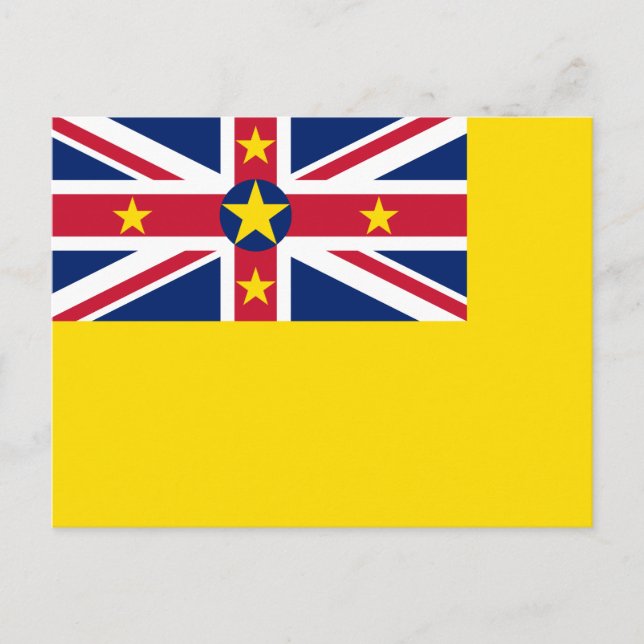 Cartão Postal Bandeira de Niue (Frente)