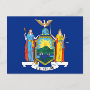 Cartão Postal Bandeira de Nova Iorque