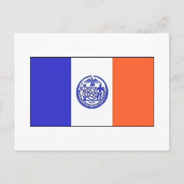 Cartão Postal Bandeira de Nova Iorque (Frente)