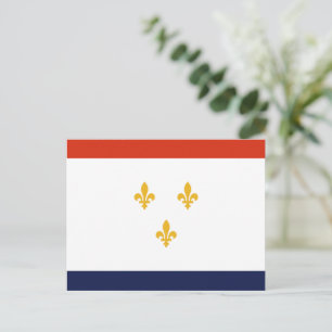 Cartão Postal Bandeira de Nova Orleans