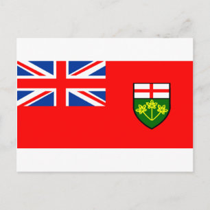 Cartão Postal Bandeira de Ontário