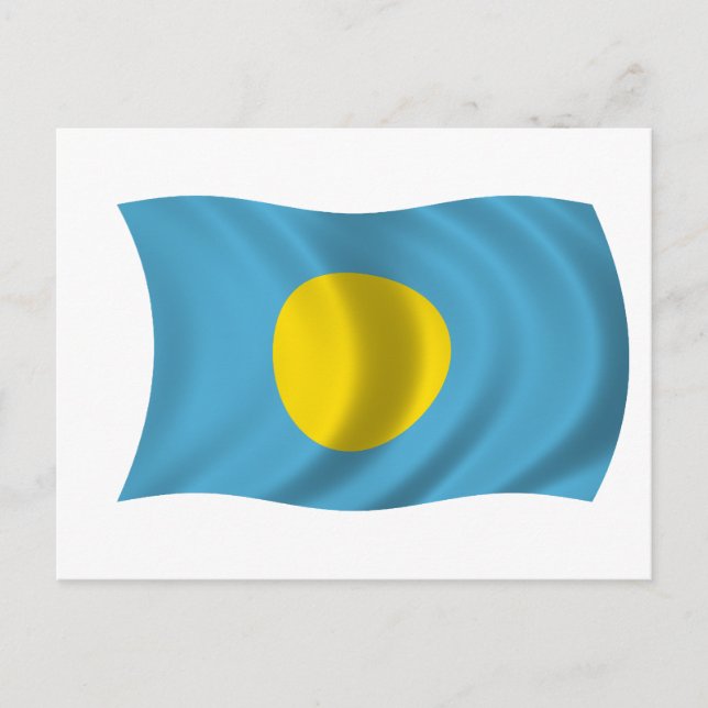 Cartão Postal Bandeira de Palau (Frente)