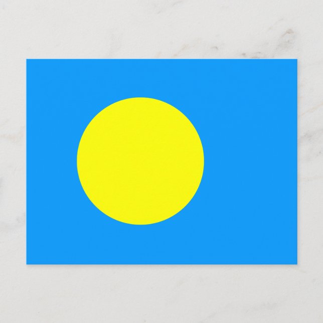 Cartão Postal Bandeira de Palau (Frente)