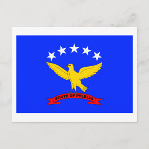 Cartão Postal Bandeira de Peleliu