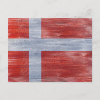 Cartão Postal Bandeira de perigo da Dinamarca