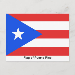 Cartão Postal Bandeira de Porto Rico