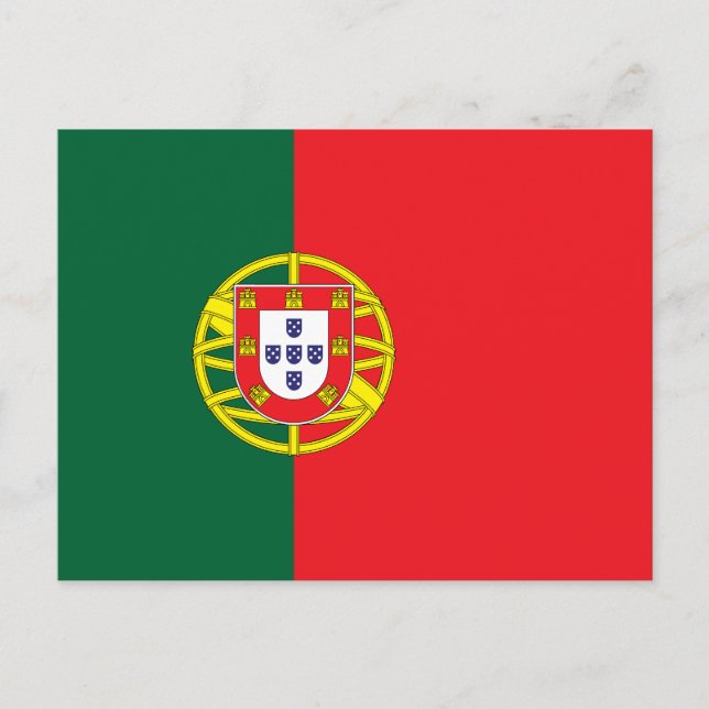 Cartão Postal Bandeira de Portugal (Frente)