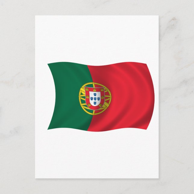 Cartão Postal Bandeira de Portugal (Frente)