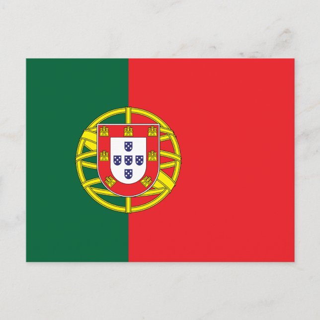 Cartão Postal Bandeira de Portugal (Frente)