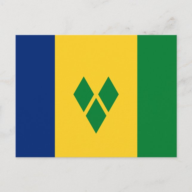 Cartão Postal Bandeira de São Vicente (Frente)