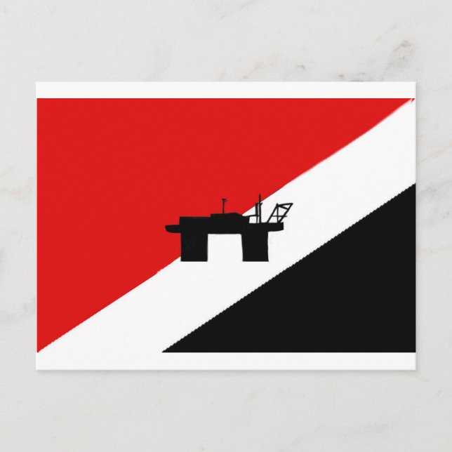 Cartão Postal bandeira de Sealand (Frente)