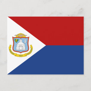 Cartão Postal Bandeira de Sint Maarten