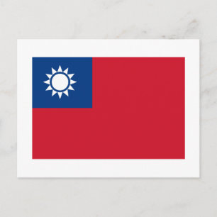 Cartão Postal Bandeira de Taiwan