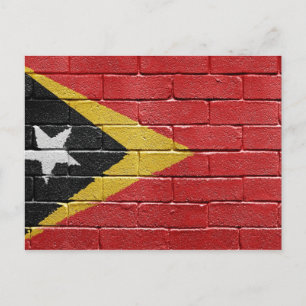 Cartão Postal Bandeira de Timor-Leste