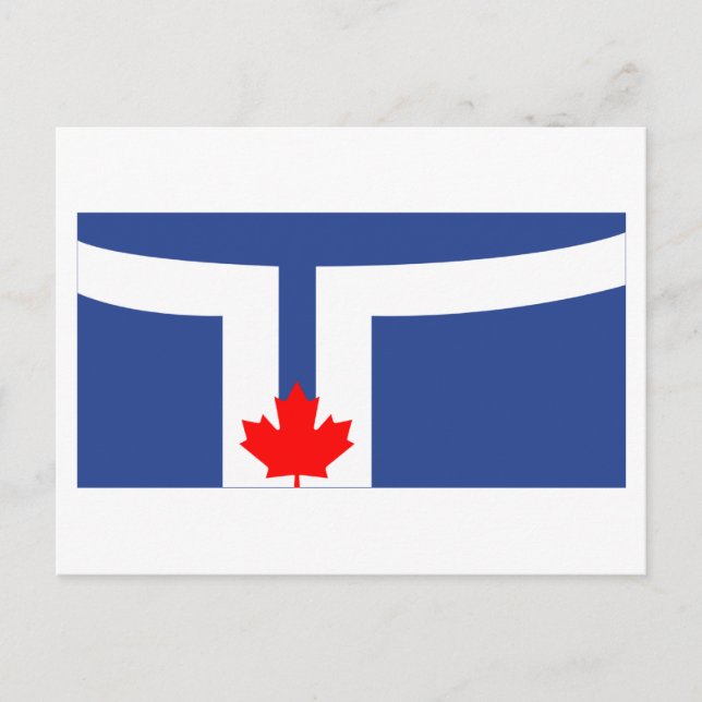 Cartão Postal Bandeira de Toronto (Frente)
