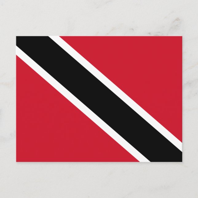 Cartão Postal Bandeira de Trinidad e Tobago (Frente)