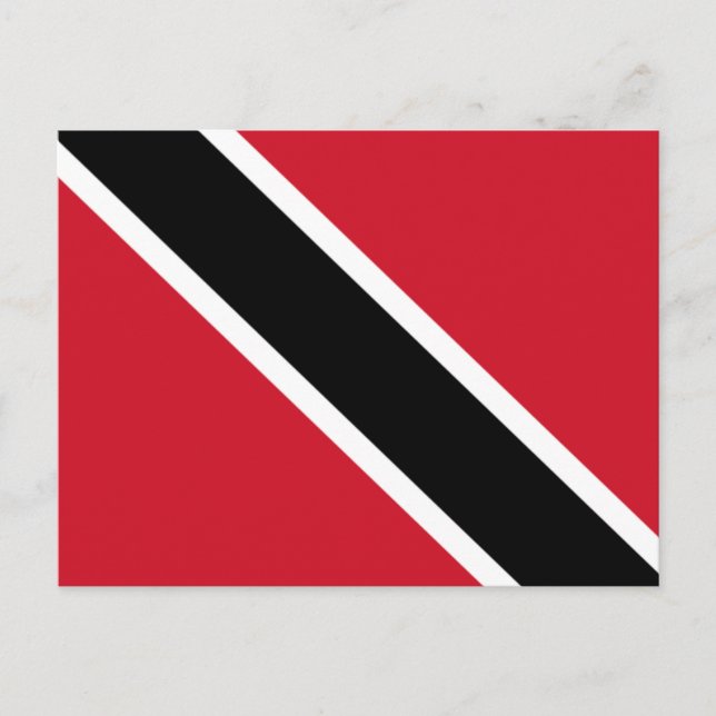 Cartão Postal Bandeira de Trinidad e Tobago (Frente)