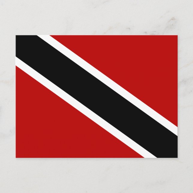 Cartão Postal Bandeira de Trinidad e Tobago (Frente)
