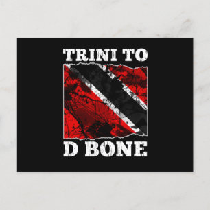 Cartão Postal Bandeira de Trinidad e Tobago - Trini para o Osso