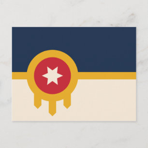 Cartão Postal Bandeira de Tulsa (Oklahoma)