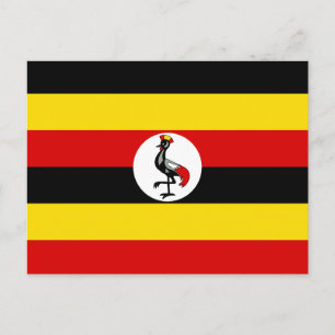 Cartão Postal Bandeira de Uganda