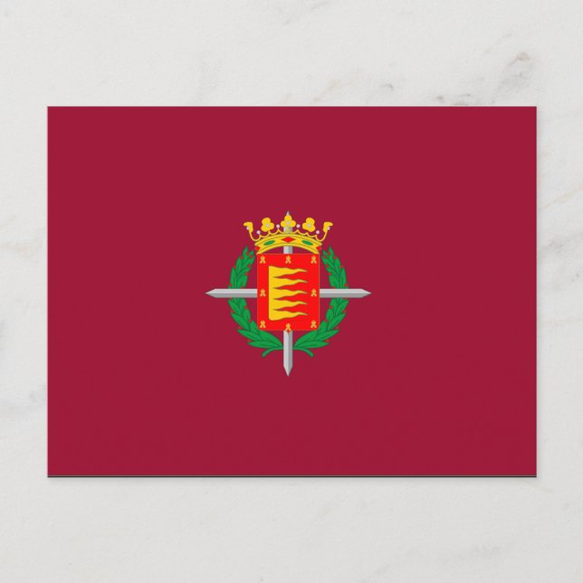 Cartão Postal Bandeira de Valladolid (Frente)