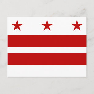 Cartão Postal bandeira de Washington DC