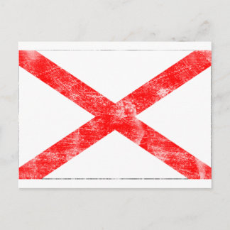 Cartão Postal Bandeira do Alabama (em desgosto)