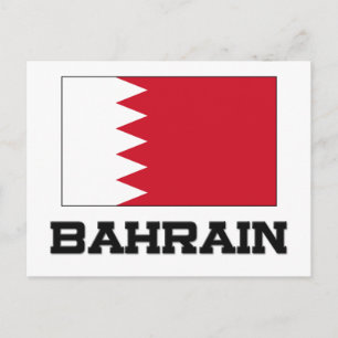 Cartão Postal Bandeira do Bahrein