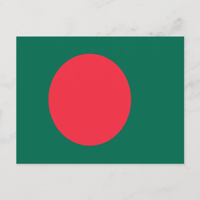 Cartão Postal Bandeira do Bangladesh (Frente)