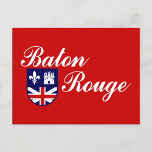 Cartão Postal Bandeira do Baton Rouge, Cartão-postal da Louisia