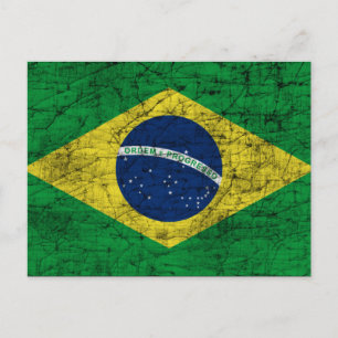 Cartão Postal bandeira do brasil